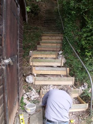 One of the fishery access improvements that have been carried out under HARP was to reinstate dangerous steps down to the river bank at the Lower Ballingham fishery.