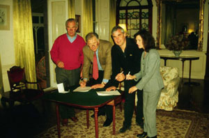 Signing the historic deal