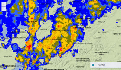 At last!! The Met Office's rainfall radar this morning showing something we haven't seen for some time.