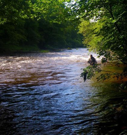 August salmon fishing at Fenni Fach on the upper Usk