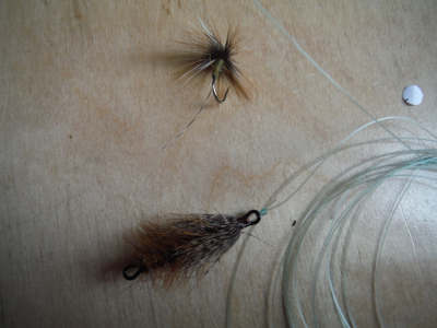 Drag and Dropper set up - dry fly for salmon...or grayling