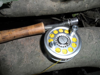 A small stream reel with Cortlands Sylk line