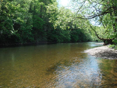 The Breconshire Fishery on the Usk in May.