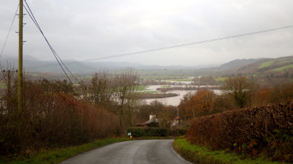 The Wye valley near Hay at the end of November