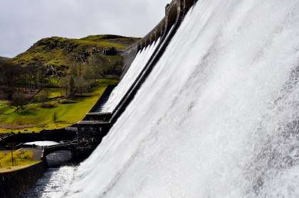 The Elan reservoirs' regulation discharge remained on throughout October