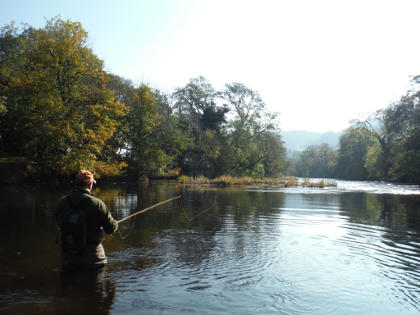 October fishing on the Irfon