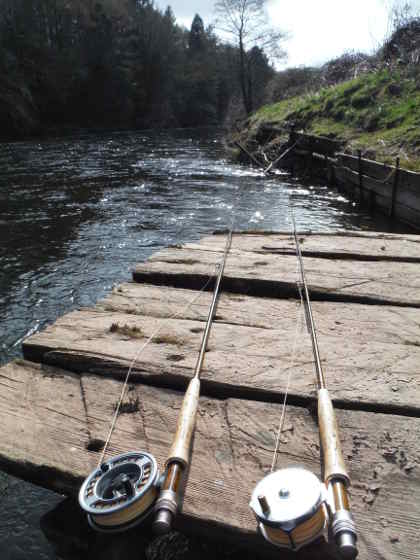 Spring at Chainbridge on the Usk