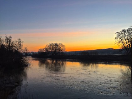 A February dawn on the river Wye