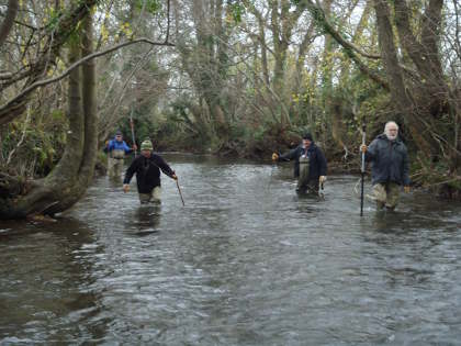 The Wild Stream volunteers have struggled to get out this winter