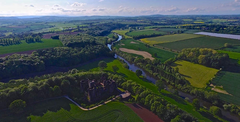 The Wye valley at Goodrich in all its glory. Is this the place for ghetto blasters & stag dos?