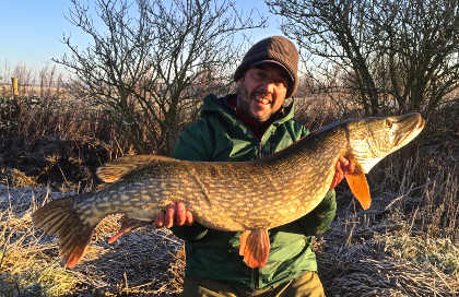 Adam with a good Wye pike