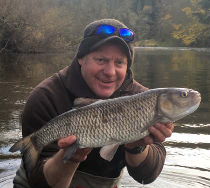 Chub fishing picked up for a short time in November