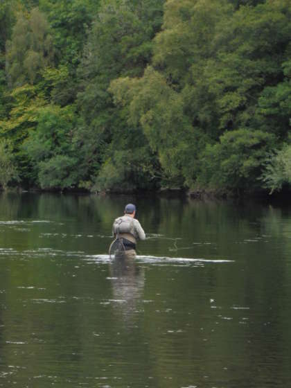 Dry fly fishing at Ty-Newydd