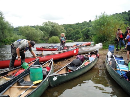 Canoes at Lydbrook