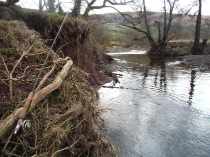 Every winter the Monnow moves its bed