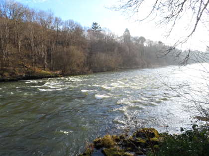 Pwll y Faedda - head of Isaacson's Pool in high water