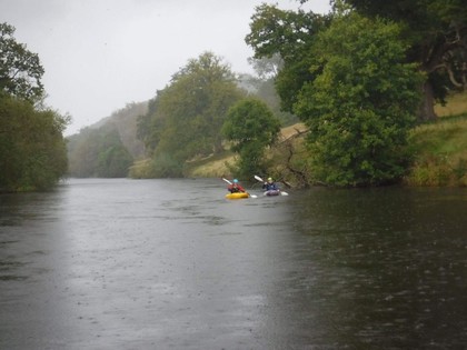 Illegal canoeing photographed at Ashford House on the 9th Sept