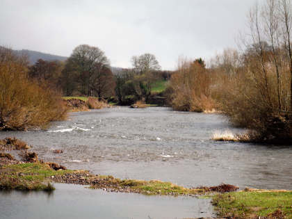 Middle Usk at beginning of April