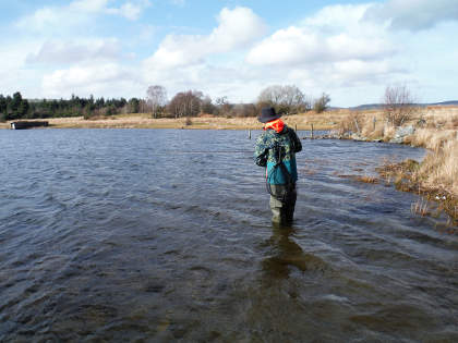 Across the wind on Llyn Gwyn