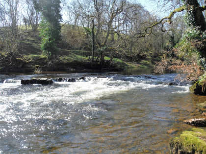 Upper Usk in sunshine