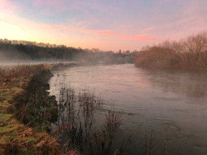 The Wye has been high and cold for most of the time