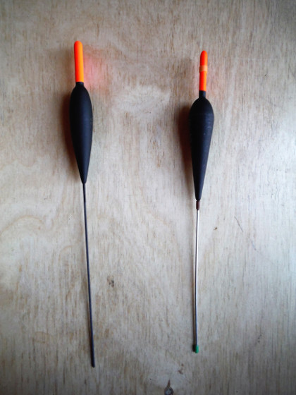 Bolo float (Left) and wire-stemmed Avon