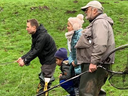 Family fishing