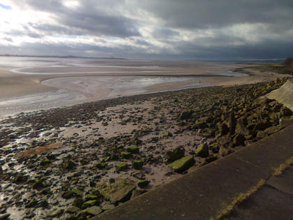 Severn estuary at low tide