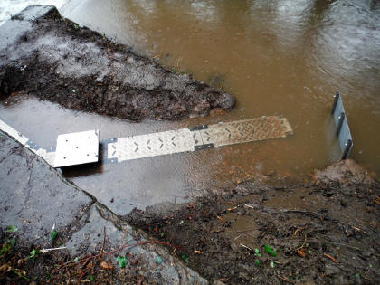 Blakeney weir elver pass, top outlet