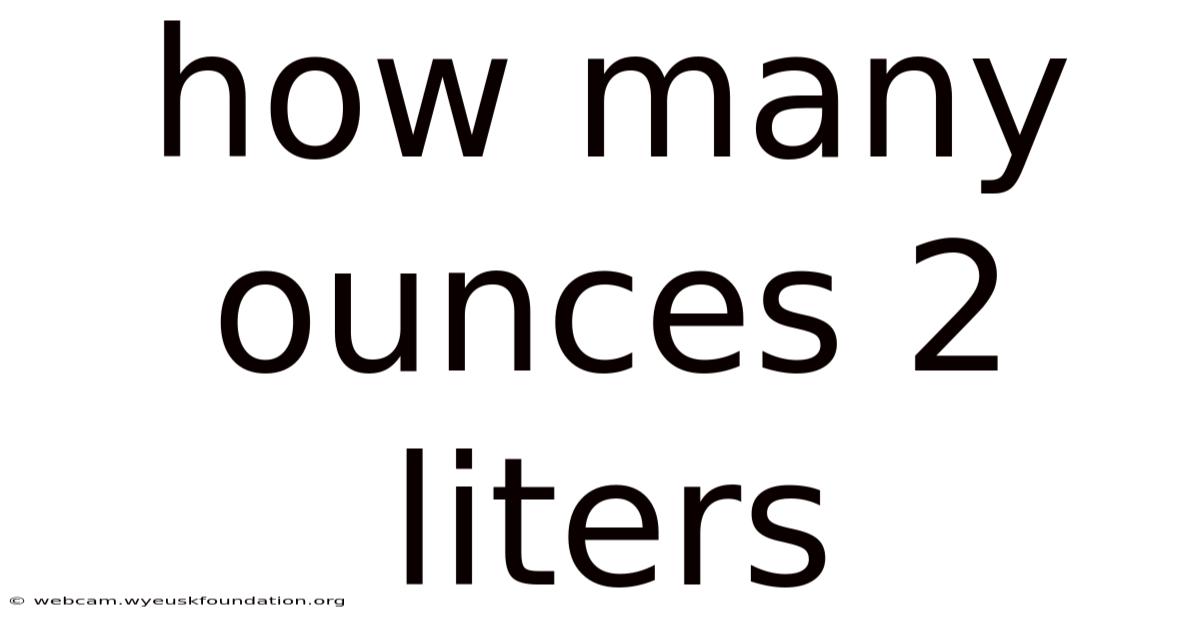 How Many Ounces 2 Liters
